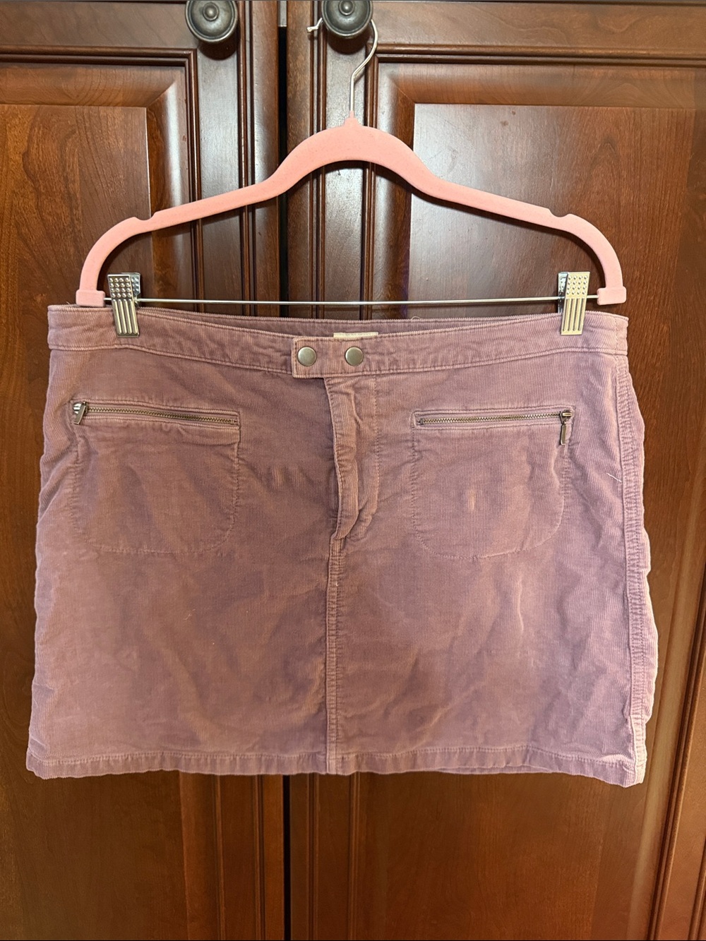 Y2K Mossimo Supply Co Sz 14 Dusty Purple Corduroy Mini Skirt